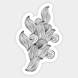 Black Waves Sticker